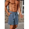 thumbnail image 4 of Pinspark Mens Lounge Sweat Shorts, 7" Casual Elastic Waist Gym Workout Shorts with Drawstring, 4 of 7