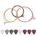 thumbnail image 4 of Reemplazo de cuerdas de guitarra acústica juego de cuerdas de guitarra acústica portátil práctico para ukeleles para guitarras eléctricas para guitarras acústicas para ANGGREK Otros, 4 of 8