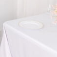 thumbnail image 5 of BalsaCircle 90" x 156" Polyester Rectangular Tablecloth Rounded Corners White, 5 of 8
