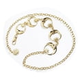 thumbnail image 3 of Cinturón de cadena de metal con forma de luna para mujer, moderno, decorativo, resistente, sin óxido, dorado, 3 of 15