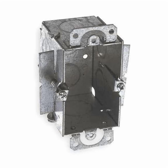 Raco 509 509 4-1/4 In. Rectangle Steel 1 Gang Switch Box Gray
