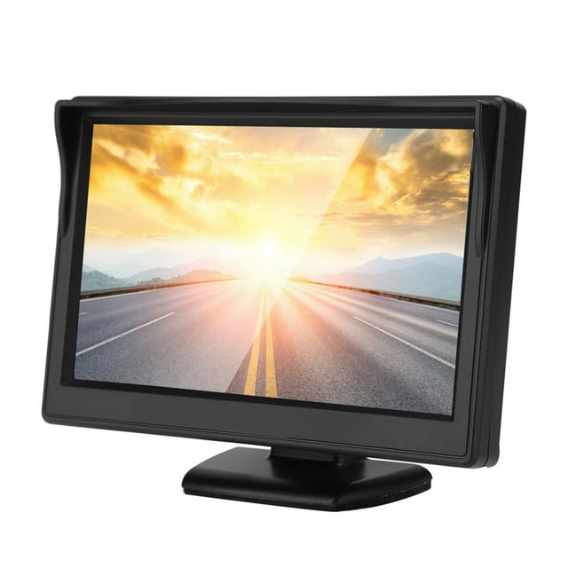 Serveillance Caméra, Moniteur HD Haute Définition Caméras de Rétroviseur LCD Moniteur 5 Pouces, Rétroéclairage pour Voiture Automobile