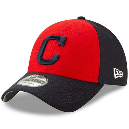 - Cleveland Indians New Era 2019 Batting Practice 9TWENTY Adjustable Hat - Red/Navy - OSFA