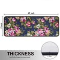 thumbnail image 5 of Kitchen Rugs Sets Of 2,Pioneer Flower Floral Print Pattern Anti Fatigue Kitchen Mat Rugs Non Slip Washable,Decorative Kitchen Floor Mats for Kitchen,Sink,Laundry,17"x47"+17"x47", 5 of 5