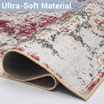 thumbnail image 4 of Machine Washable Persian Indoor Area Rugs Vintage Distressed Thin Rug Non Slip Carpet for Living Room Kitchen Dining Room (5x7, Burgundy), 4 of 8