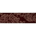 thumbnail image 4 of Art Carpet 841864107586 5 ft. Bastille Collection Large Damask Border Woven Round Area Rug, Red, 4 of 4