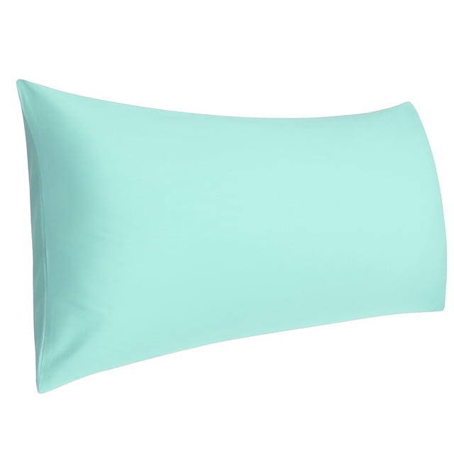 PiccoCasa Body Pillowcase 300 Thread Count Egyptian Cotton Pillowcase Jumbo Cyan
