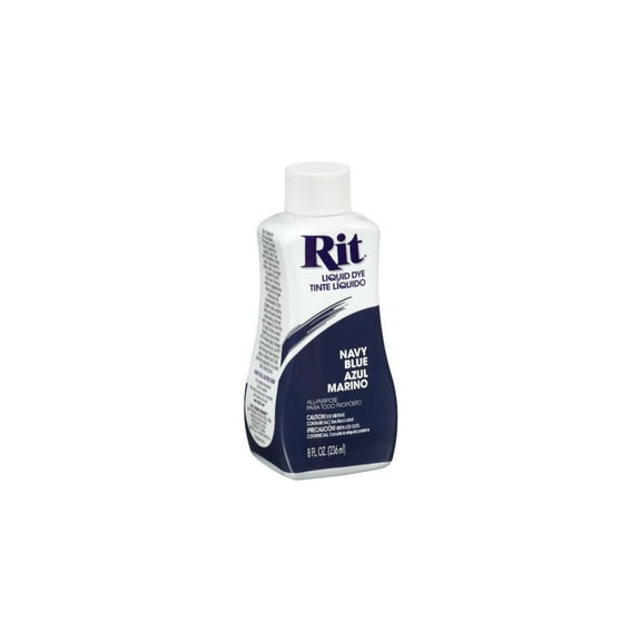 Rit Navy Blue Liquid Fabric Dye 8 oz (Pack of 8)