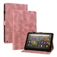 thumbnail image 2 of XYX Tablet Case for Kindle Fire HD 10 (11th Generation, 2021 Release), Lily Flower Pattern PU Leather Multiple Viewing Angles Stand Slim Folio Tablet Cover (Pink), 2 of 7