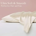 thumbnail image 6 of Dtwnek 2 Pcs Soft Silk Pillowcase, Comfortable Smooth Pillow Case Bed Pillow Covers, 20 x 36 inches, 6 of 10