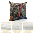 thumbnail image 4 of Chilfamy Turkey Throw Pillow Cover Wildlife Bird Pheasant Pillow Cover Hunting Turkey Cushion Cover Farmhose Bird Chicken Reversible Cushion Case for Adult Men Women White, 4 of 5