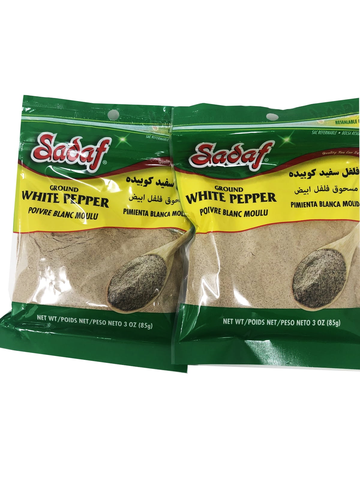 Sadaf Ground White Pepper Net WT 3 oz Pack Of 2