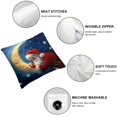 thumbnail image 4 of BANET Christmas Christmas Cushion Covers Sofa Back Cushions Christmas Household Decor Cover Lighting Short Plush Printing 12x12in, 4 of 5