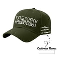 thumbnail image 2 of ManxiVoo Personalized Name Custom Baseball Hat for Mother Day Birthday Gift Giving and Daily Outdoor Activities, 2 of 8