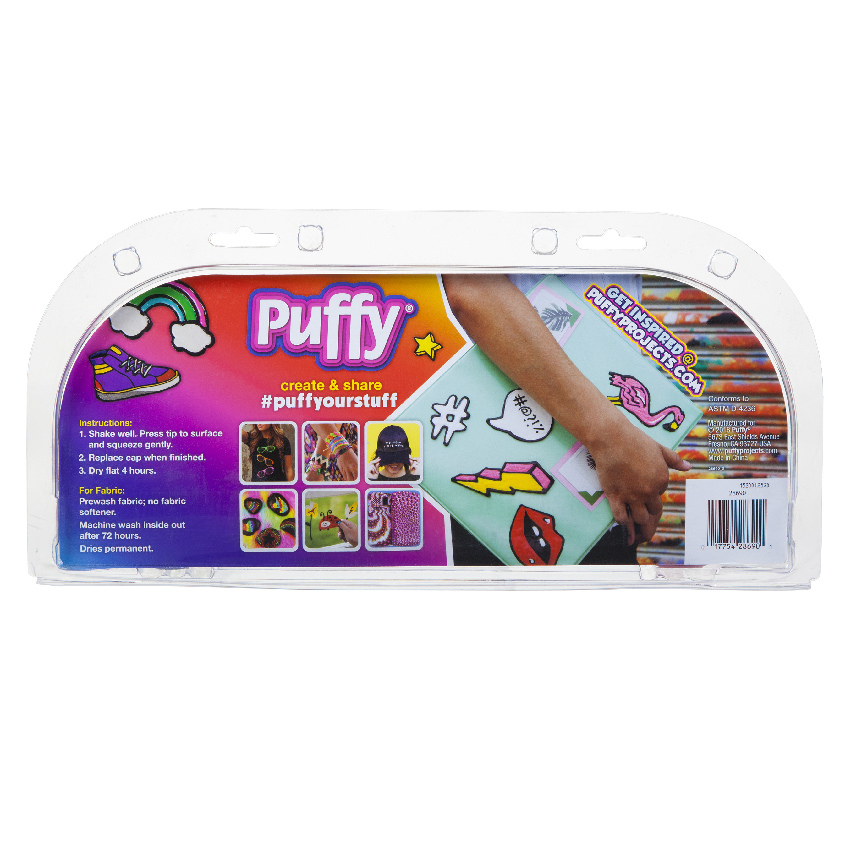Puffy 1 fl oz 3D Paint Value Pack 20 Rainbow, Multi-Color - image 3 of 6