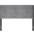 thumbnail image 6 of Home Design Lenox Twin Upholstered Wingback Headboard, Soft Corduroy, Gray, Easy to Assemble, 6 of 8