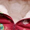 thumbnail image 6 of 1-6T Baby Boys Girls Christmas Winter Coats Thick Hooded Down Fleece Lined Jacket Kids Infants Toddlers Winter Warm Outerwear, 6 of 13