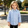 thumbnail image 6 of Taqqpue Toddler Boys Long Sleeve Button Down Shirts Plaid Casual Plus Size Blouse Tops,Loose Fit Fall Winter OverSize Jacket Shirts for Boys 1-5 Years, 6 of 9