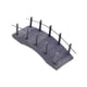 thumbnail image 2 of Puente de arco de madera para casa de muñecas, miniaturas, jardín de hadas, artesanía, microescena, accesorio Gris, 2 of 9