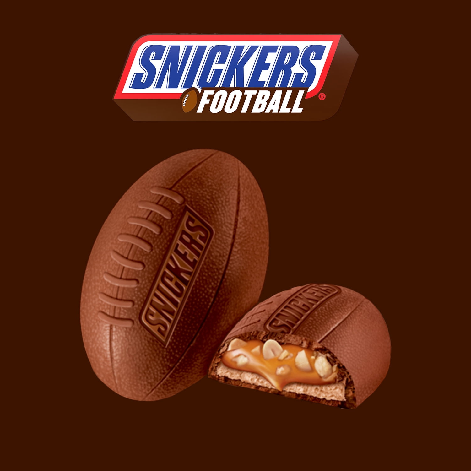 Snickers Football Milk Chocolate Bars, Share Size - 2.2 oz Pack