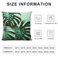thumbnail image 5 of JEUXUS Green Plants Short Plush Pillowcase for Car Couch Bedroom White, 5 of 5