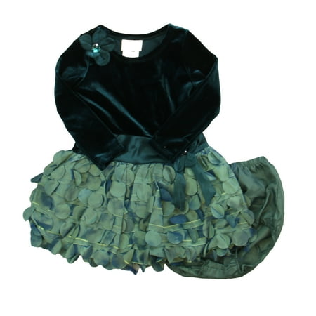 

Pre-owned Iris & Ivy Girls Green Dress size: 24 Months