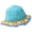 Sunflower sky blue, variant on JZROCKER Travel Sun Hat Resort Beach Hat Crochet Bucket Hat Female Patchwork Photo Hat