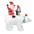 thumbnail image 1 of Inflador para Exteriores, Decoraciones para Patio, Sentado, Figura de Papá Noel, Estacas con Correa de Fijación, Juegos Navideños Inflables para Calle Colco Juguetes inflables, 1 of 8