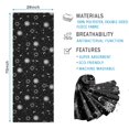 thumbnail image 2 of Black Sun Moon Star Pattern Hot Yoga Mat Towel Non Slip for Hot Yoga - Quick-Drying Yoga Mat Cover with 4 Corner Pockets with Travel Bag - Hot Yoga Towel Non Slip Grip Moisture Wicking Sweat 70"x26", 2 of 6