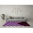 thumbnail image 3 of Ahgly Company Indoor Round Abstract Purple Modern Area Rugs, 6' Round, 3 of 4