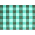 thumbnail image 1 of Ahgly Company Machine Washable Indoor Rectangle Checkered Turquoise Blue Modern Area Rugs, 7' x 10', 1 of 4