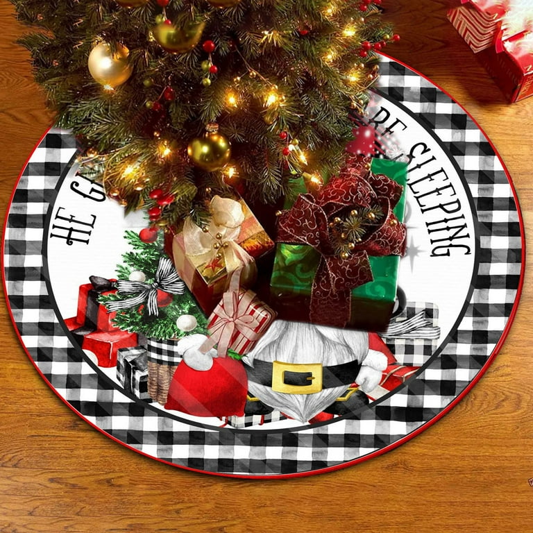 Christmas tree clearance skirt buffalo plaid