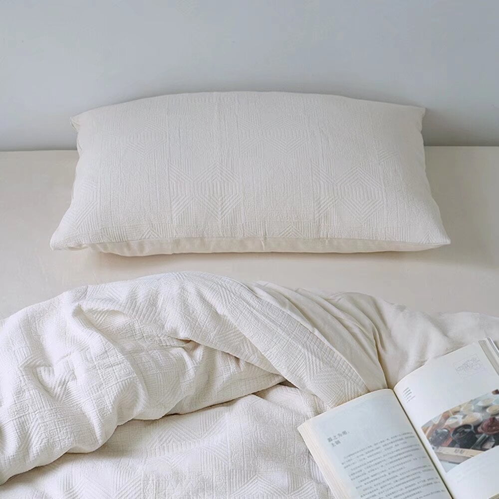 Zhuge Bed Sheets Set, Bedding Sheets Pillowcases Kit, Twin Bed Set, Hotel Bedding, Home Decor(White)