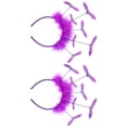 thumbnail image 5 of 2pcs Halloween Hair Hoop Bat Diadema Accesorio para el cabello Broche para el cabello (púrpura), 5 of 5