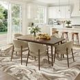 thumbnail image 4 of UERMEI 8'x10' Washable Area Rugs for Living Room, Washable Non-slip Soft Indoor Modern Vintage Rug for Bedroom Dining Room Office Home Decor Carpet, Golden Brown, 4 of 11