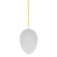 thumbnail image 2 of Set of 12 White Blank Hollow Plastic Easter Egg Ornaments 2.6 Inches, 2 of 3