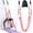 pink, variant on Yoga Stretching Strap, Aerial Yoga Strap, Adjustable Fitness Strap Band for Waist Trainer Leg Stretching, Anti-gravity Inversion Exercise Door Flexibility Tensile Trainer for Pilates Dance