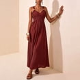 thumbnail image 5 of Bxsruta Womens Summer Maxi Dress V Neck Sleeveless Flowy Casual Long Sundresses, 5 of 8