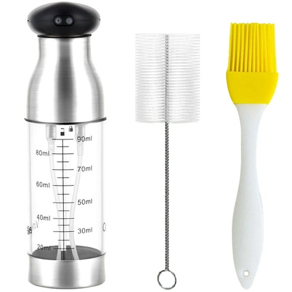 1 Set of Oil Sprayer Push-type Oil Spray Bottle Convenient Oil Dispenser Grill Oil Spray Bottle