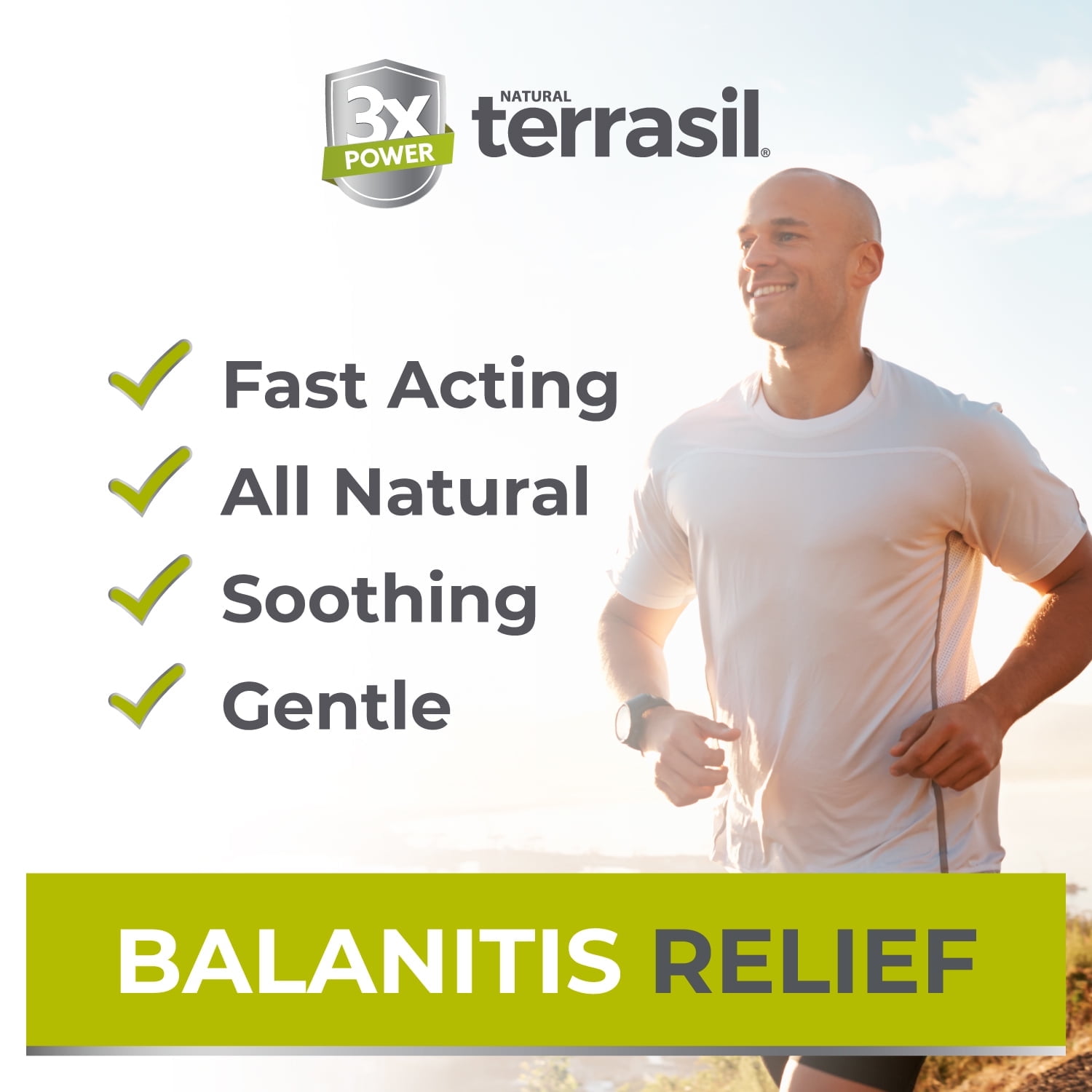 Terrasil Balanitis Treatment for Men - 2-Product Kit Balanitis Relief Ointment & Cleansing Bar - Natural Foreskin Cream (14gm Tube + Soap Bar)