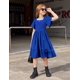 thumbnail image 4 of Vestido Arshiner para niñas, verano, azul real, 7-8 años, poliéster, 4 of 6
