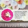 thumbnail image 3 of Advancent Flores de papel Decoraciones florales para la pared Telón de fondo decorativo Flor de la boda para la decoración de la fiesta de aniversario Artesanía Fucsia 20cm Advancent HA060500-10, 3 of 6