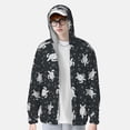 thumbnail image 2 of Saiise Turtle Pattern Sun Protection Hoodie for Men and Women, Lightweight Quick-Dry Windproof with Hood and Zip-X-Large, 2 of 7