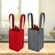 thumbnail image 4 of 3 bolsas de fieltro reutilizables para botellas de vino, ideales para viajes, camping y picnics. Perfectas para llevar botellas de vino o como regalo., 4 of 7