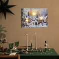 thumbnail image 4 of Northlight LED Lighted Snowy Christmas Village Canvas Wall Art - 11.75" x 15.75", 4 of 9