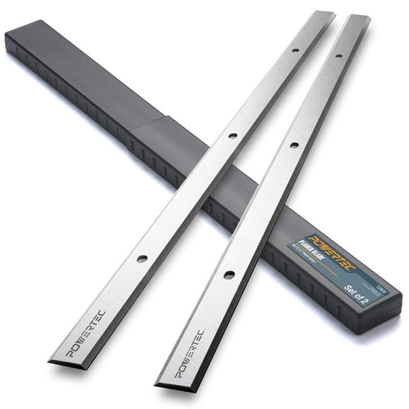 POWERTEC 2PK 12-1/2 Inch Planer Blades for Porter Cable Planer PC305TP, 305TP Planer, Replacement for PC22562 Planer Knives (128036)