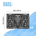 thumbnail image 2 of BaHomeck placemats Set of 4 Black And White Vector Illustration Of Aztec Cotton Linen rectangle Placemats for Kitchen Dining Table Indoor,Outdoor,18*12inch, 2 of 4