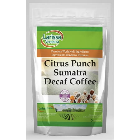 Larissa Veronica Citrus Punch Sumatra Decaf Coffee, (Citrus Punch, Whole Coffee Beans, 16 oz, 2-Pack, Zin: 549900)
