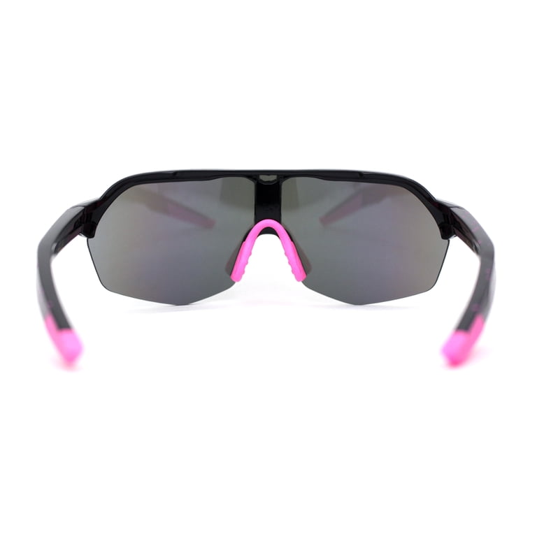 Xloop Color Mirror Shield Oversize Half Rim Plastic Sport  display picture 2