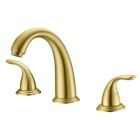 Sumerain High Flow Brushed Gold Two Handle Roman Tub Faucet with Valve